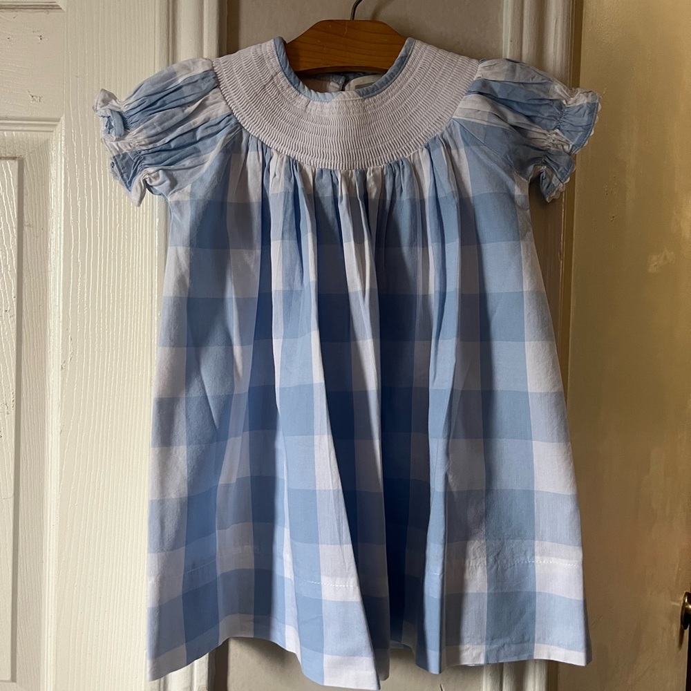 Lil Cactus Blue and White Patterned Dress